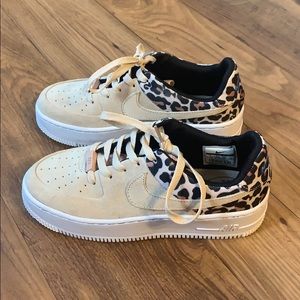 RARE leopard Air Force ones